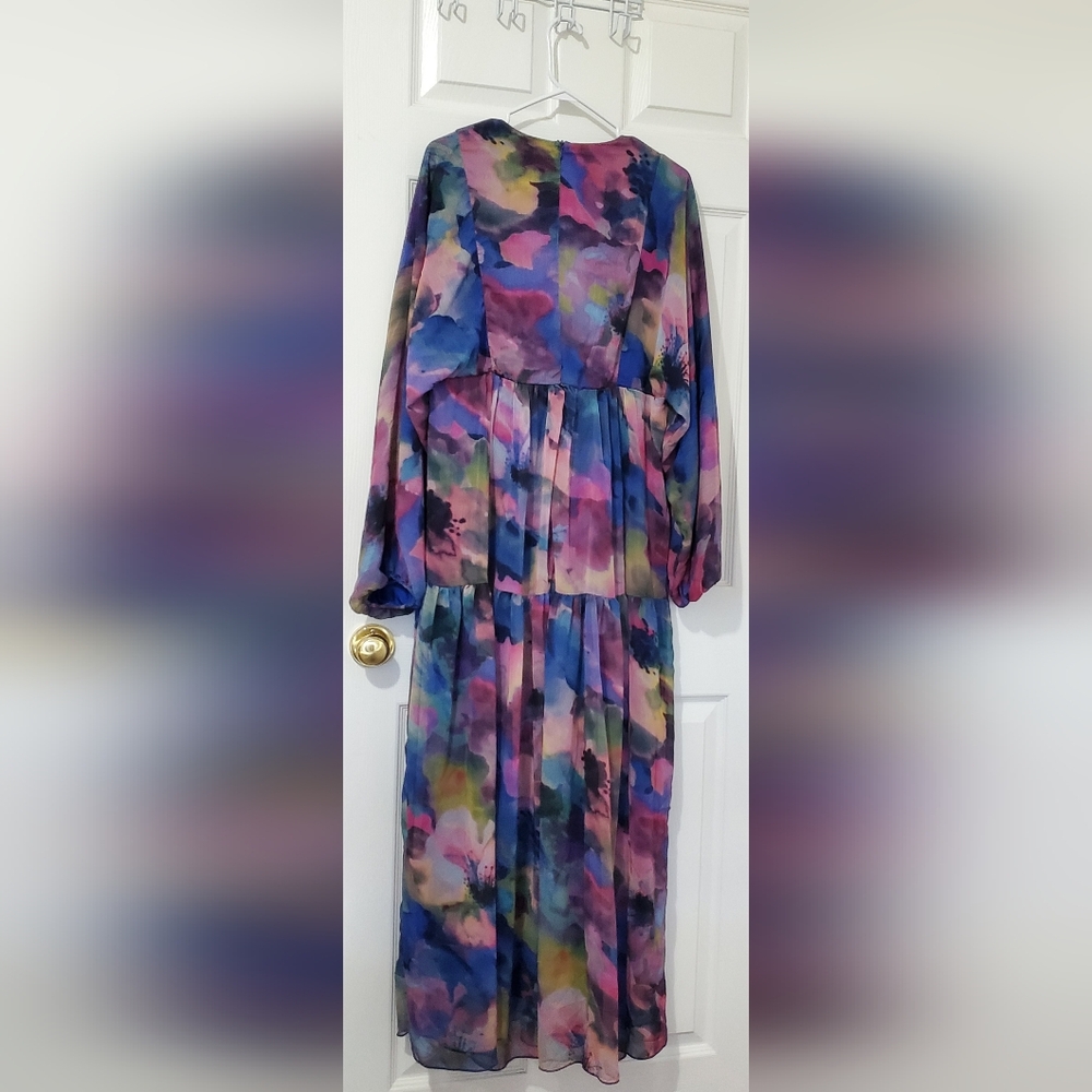 Elegant Multicolor Maxi Dress - Picture 3 of 7